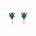 Doublet Opal Earrings | 14K Gold Screw-On