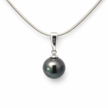 Tahitian Pearl Pendant On A Simple Silver Bail