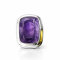 Bold Amethyst Ring In Sterling Silver