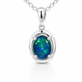 Opal Triplet Pendant | In Sterling Silver