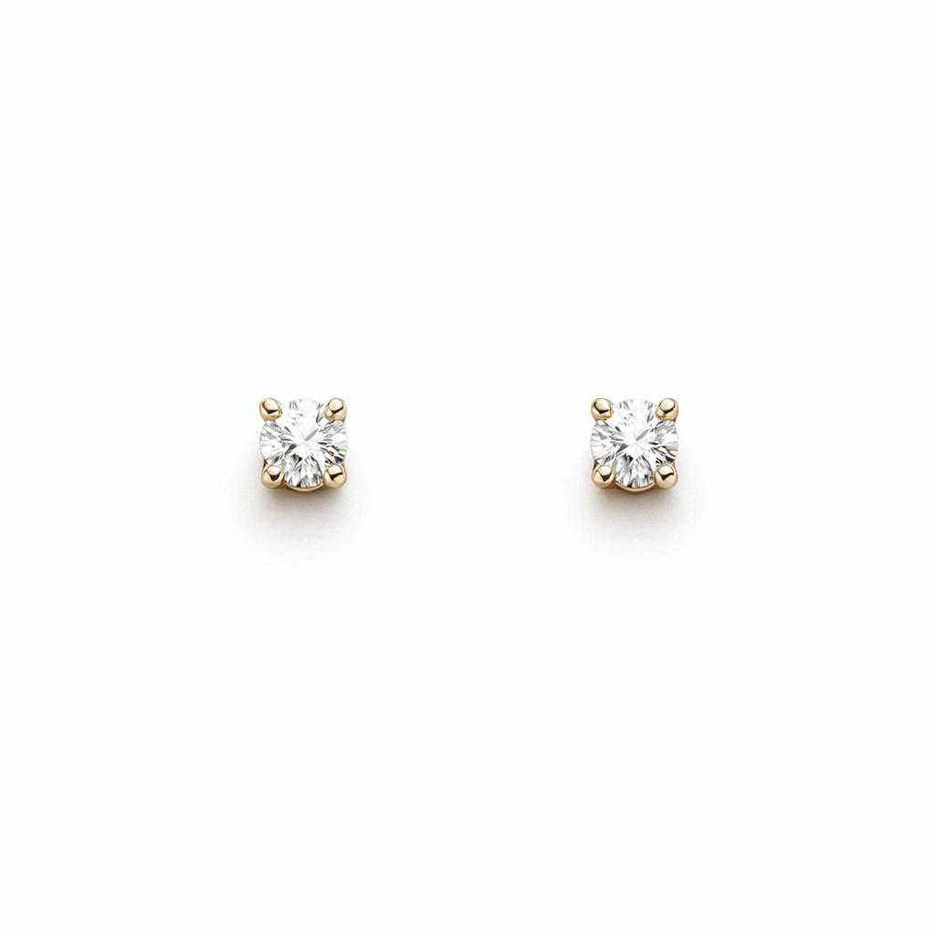 Diamond Stud Dazzling Earrings In 18ct 0.20ct