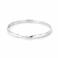 Bangle With A Twist In Sterling Silver