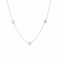 Satin Star 50cm Necklace In Sterling Silver