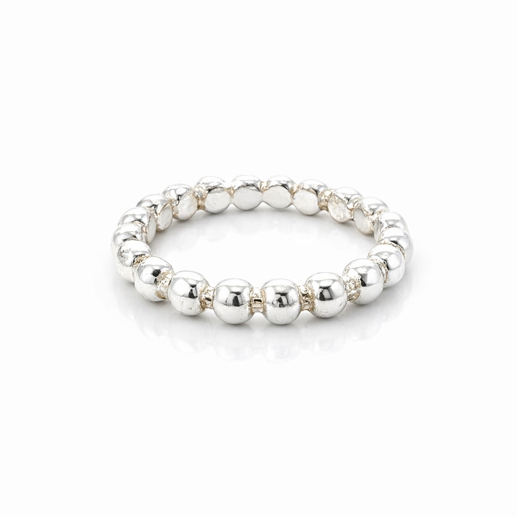 Ring Made With Balls In Sterling Silver