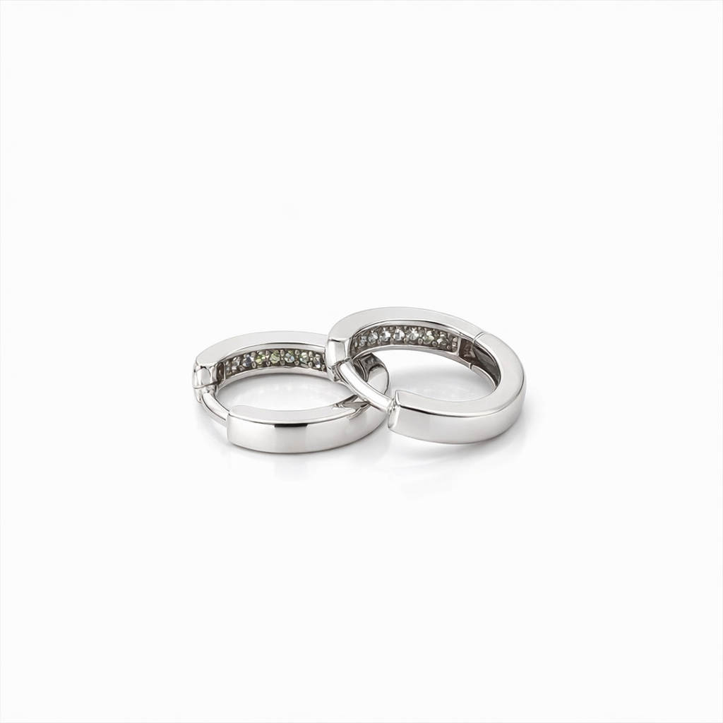 Huggie Earring In Sterling Silver