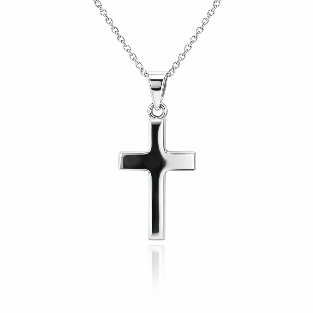 Simple Cross In Sterling Silver