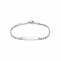 Name Plate Baby Bracelet In Sterling Silver
