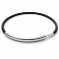 Neoprene Necklace With Stainless Steel Feature