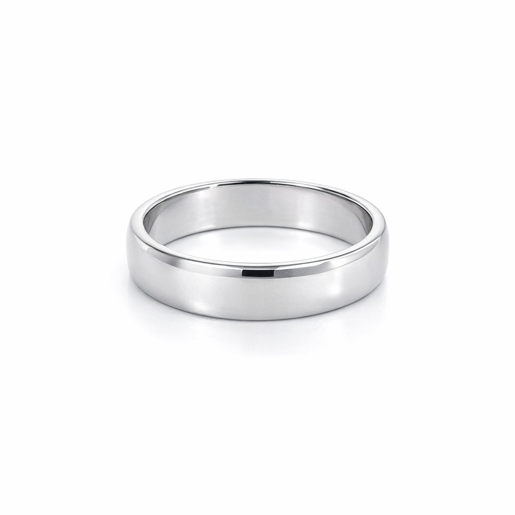 Wedding Ring | 18K Slightly Curved Profile
