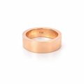 Rose Gold Pipe Ring In 18K