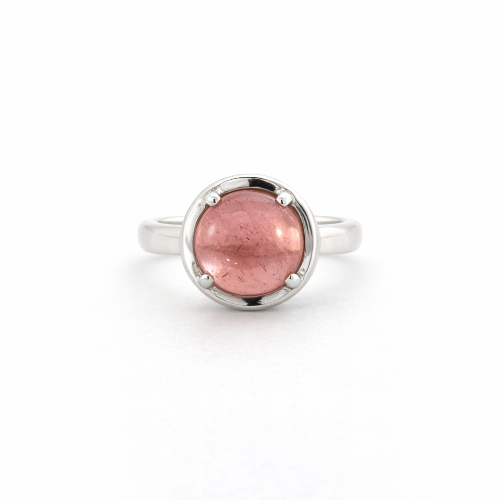 Tourmaline Ring In 9K White Gold