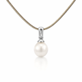 Freshwater Pearl Pendant In Sterling Silver