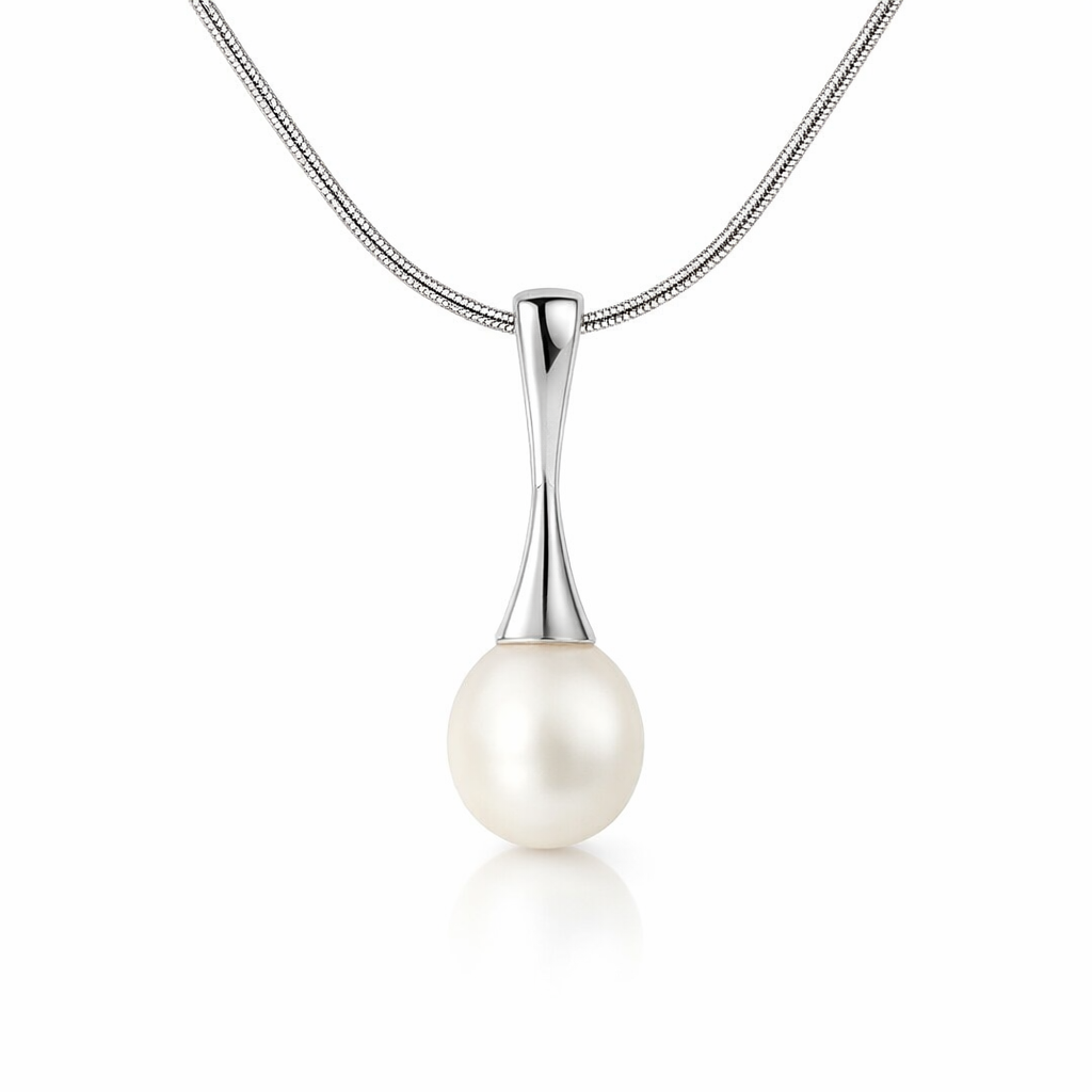 Freshwater Pearl Pendant On A silver Bail
