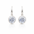 Silver 10mm Cubic Earrings
