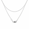 Cable Necklace In 9K White Gold 40cm