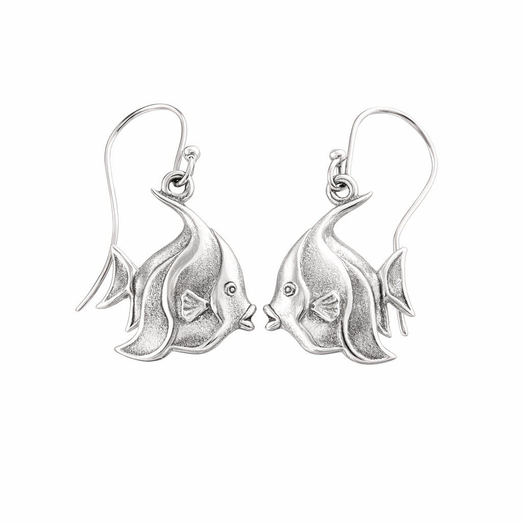 Silver Angelfish Earrings