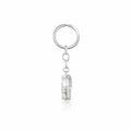 Silver Key Ring With Kundu Drum PNG
