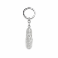 Silver Key Ring With Sepik Inspired Mask PNG Design