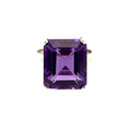 Vibrant Amethyst Ring In Sterling Silver