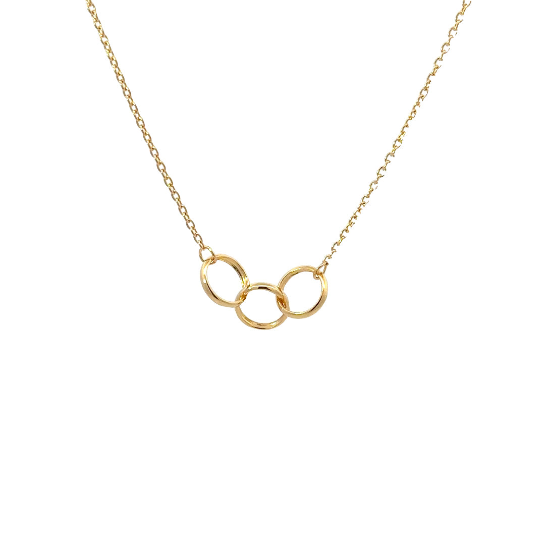 Petals Gold Plated Necklace | "Mother and Sons"