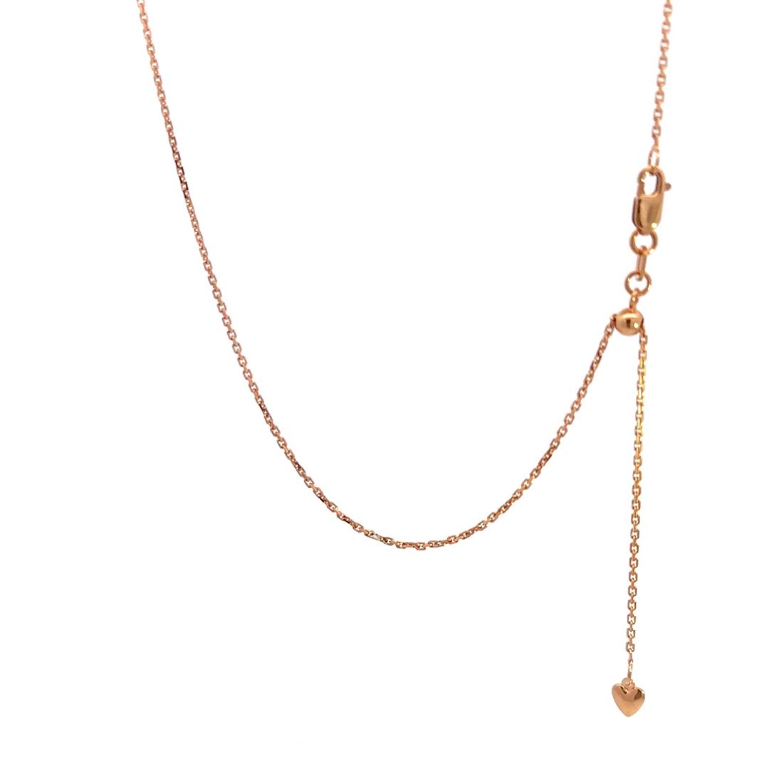 Chain Necklace | Rosy 9K Rose Gold Extender 47cm