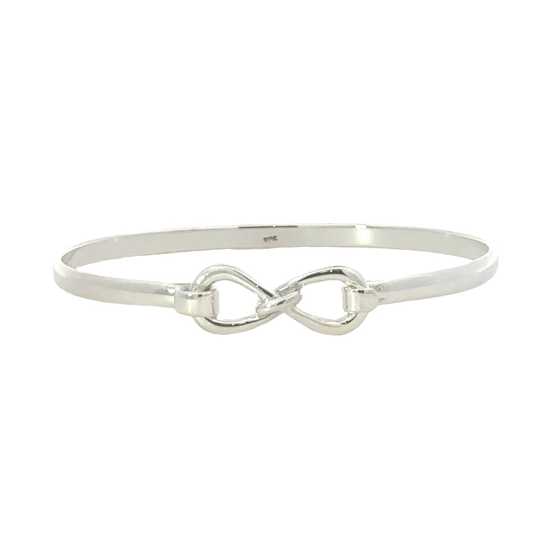 Silver Infinity Bangle
