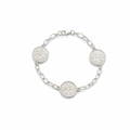 Silver Goroka Basket Pattern Bracelet