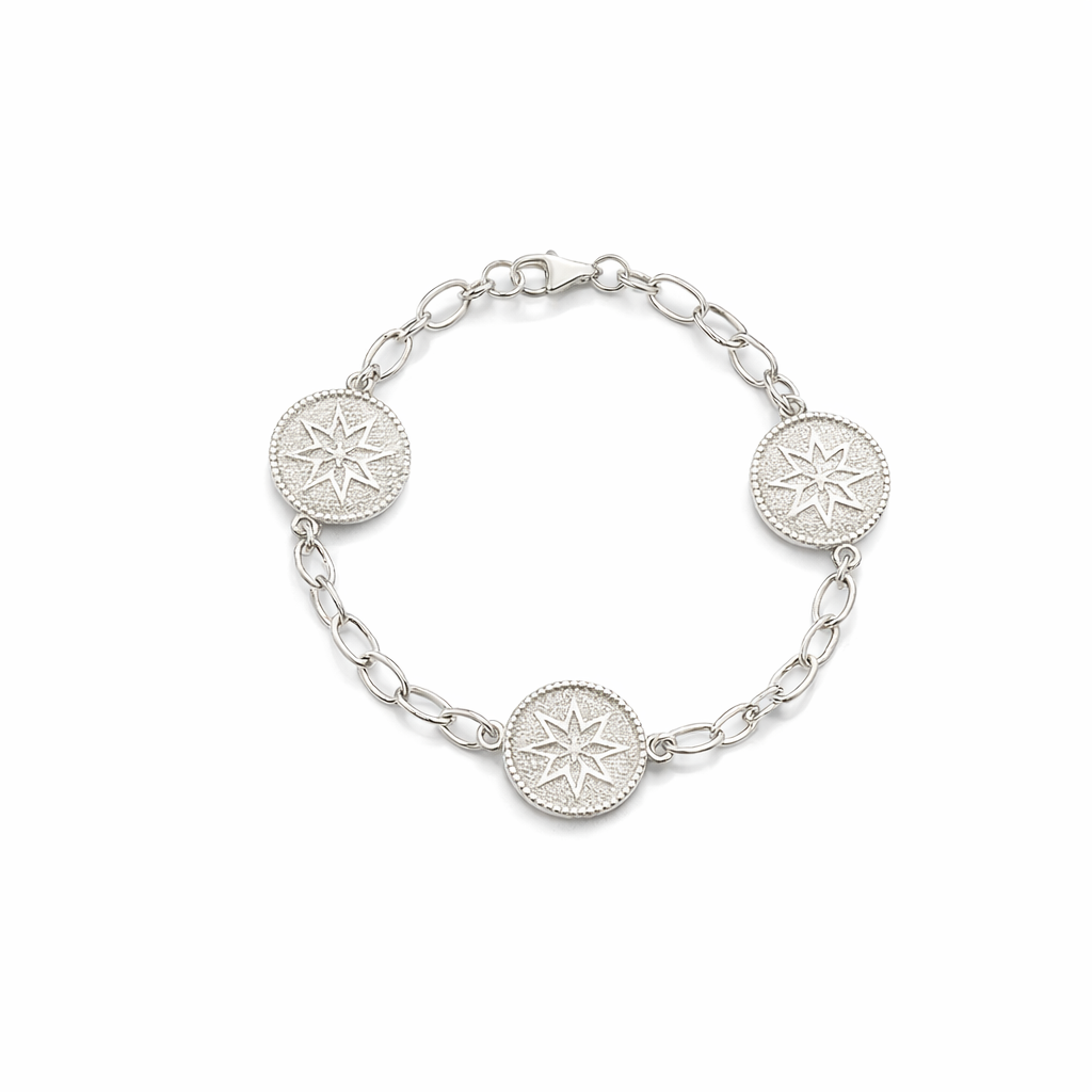 Silver Goroka Basket Pattern Bracelet