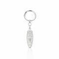 Silver Key Ring With Tribal Mask From PNG