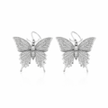 Silver Ulysses Butterfly Earrings