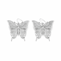 Silver Ulysses Butterfly Earrings