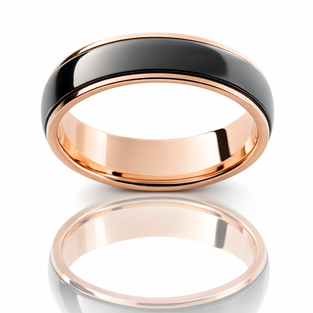 Gilded Radiance Rose Gold And Zirconium Fusion