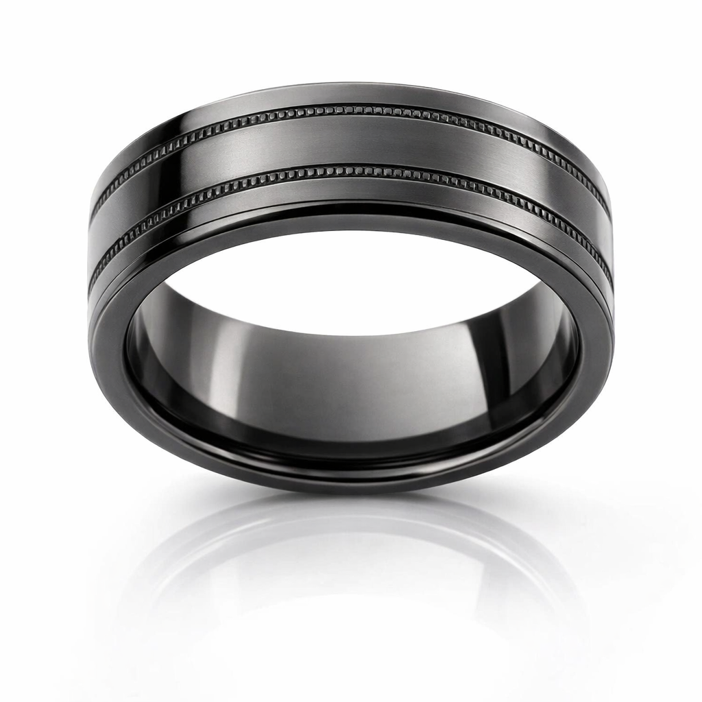 Luminary Luxe Black Zirconium Ring