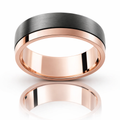 Midnight Mettle Band With Rose Gold &amp; Zirconium