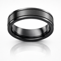 Refined Rebellion Band In Black Zirconium