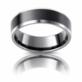 Titan Blend Zirconium Natural &amp; Blackened Band