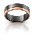 Zephyr Rose Gold Fusion Black Zirconium Band