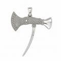 Sterling Silver Hagen Axe Pendant with traditional Papua New Guinea inspired detailing by Jules Collins Jewellery